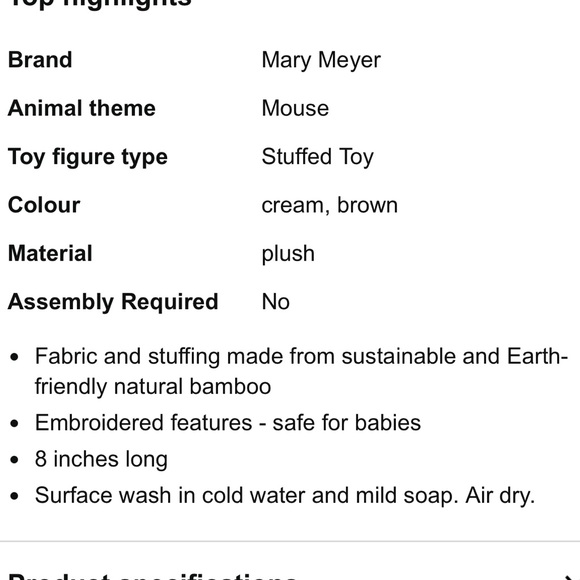 NWT Mary Meyers Earthmates Bamboo Plush Toy Animals Mouses and Ducky. - Picture 11 of 11